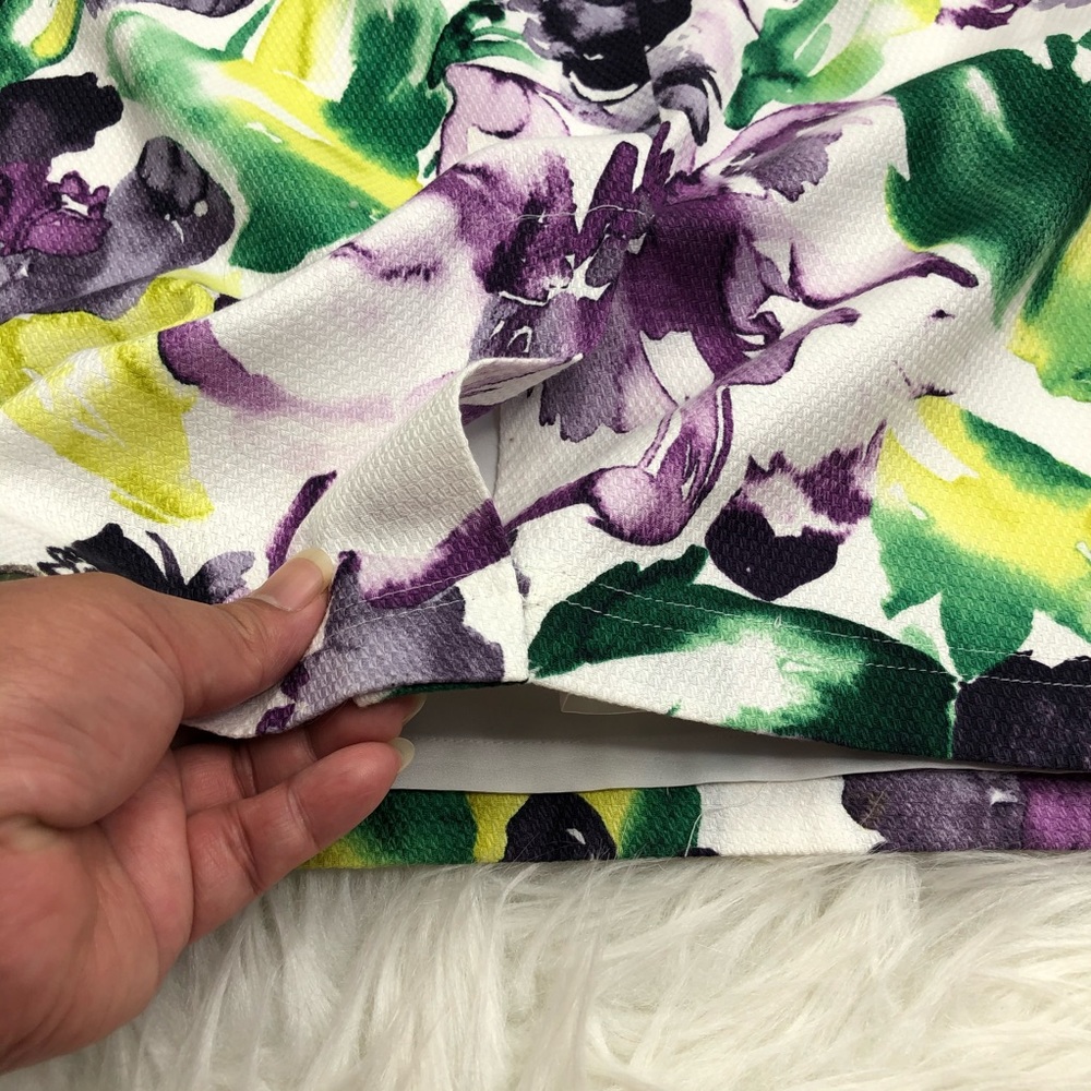 ❌SOLD❌Adrianna Papell Floral Sleeveless Sheath Dr - Picture 6 of 9